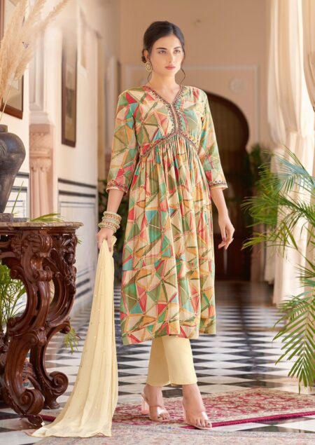 CREAM FLORAL - FULL SET