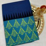 DARK BLUE COLOUR-  PURE CHETTINAD COTTON SAREE  WITH BLOUSE