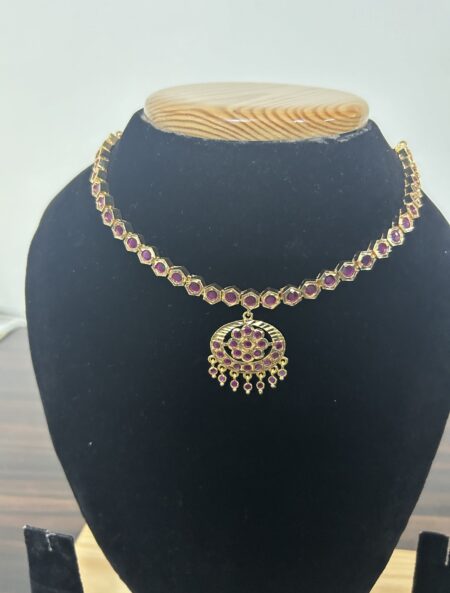 NECK SET - ATIGGAI PINK STONE