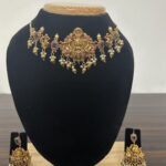 CHOKER  NECK SET - LAKSHMI ANTIQUE GOLD