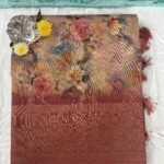 MULTI PASTEL COLOUR CHANDERI SILK SAREE -  WITH BLOUSE