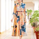 ORANGE DRESS -  WITH BELT