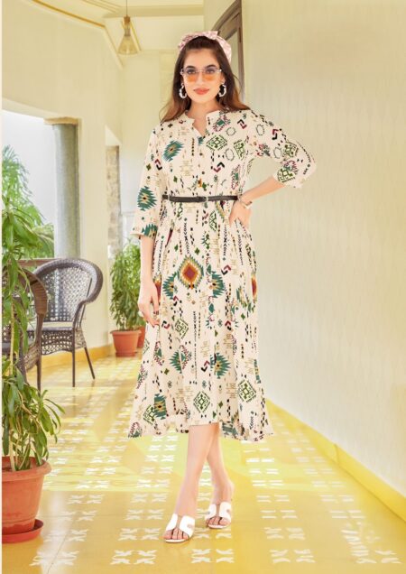 WHITE DRESS - WITH BELT