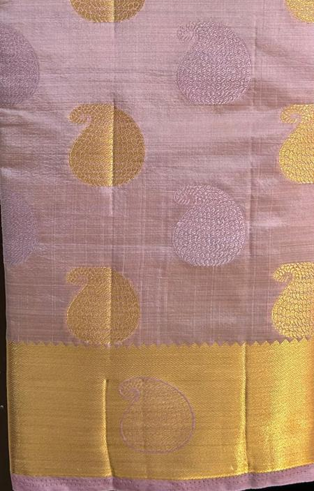 LIGHT ROSE COLOUR  TUSSAR SAREE - WITH BLOUSE