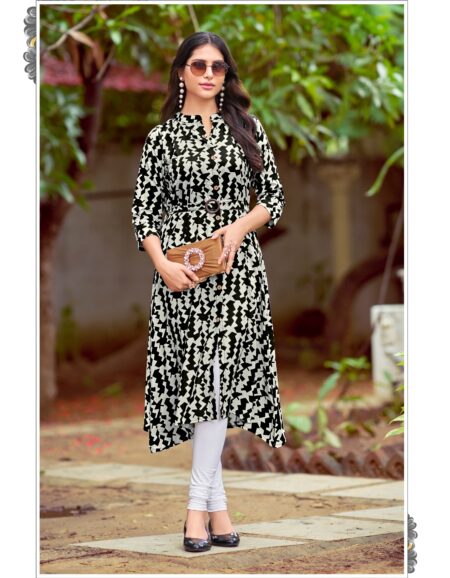 BLACK KURTI - WITH BELT