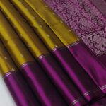 PURE  SOFT SILK SAREE - MUSTARD COLOUR