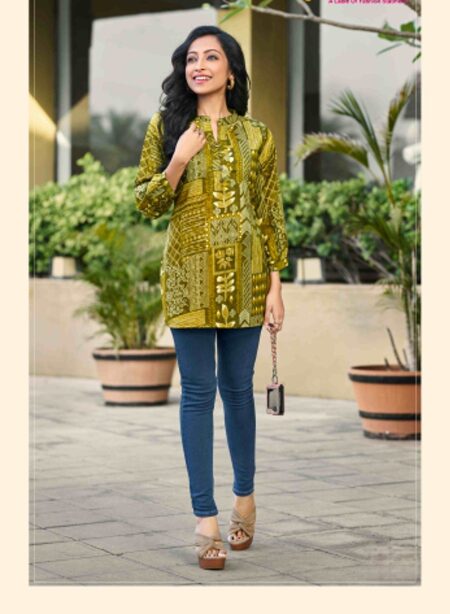 DARK MUSTARD COLOUR- SHORT TOPS