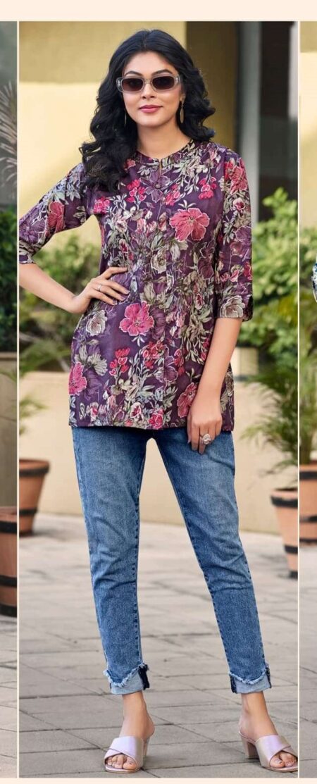 WI.VIOLET COLOUR  - SHORT TOPS