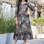 FLAIRED GOWN - BLACK