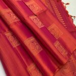 PURE BORDERLESS SOFT SILK SAREE -RED COLOUR