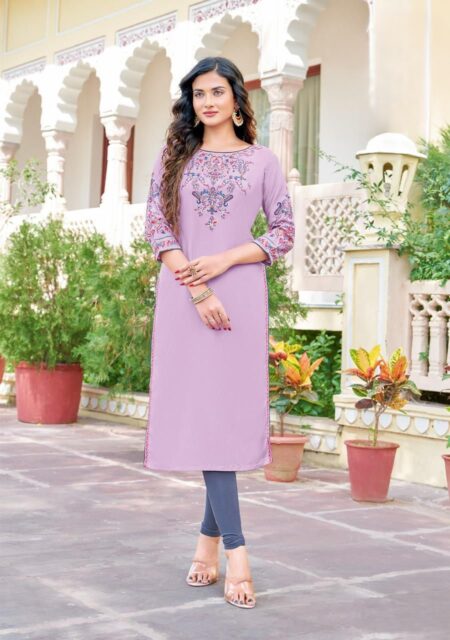 LEVANDER HEAVY RAYON KURTI