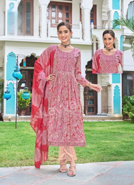 NYRA CUT LIGHT ROSE  COLOUR FULL SET