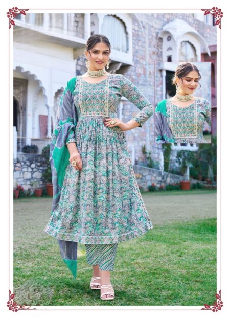 GREENISH BLUE NYRA CUT FULL SET