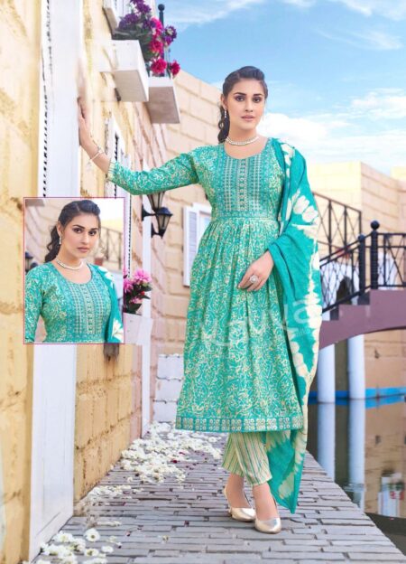 BLUEISH GREEN NYRA CUT -  FULL SET