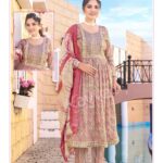 CREAM WITH MULTI SHADE  NYRA CUT FULL SET