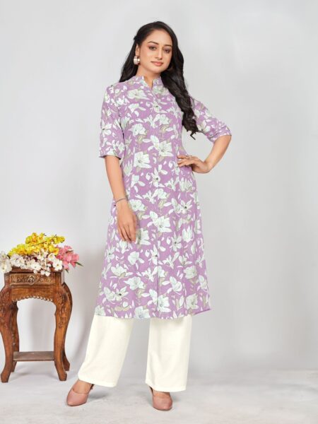 PRINCESS CUT KURTI- LAVENDER
