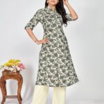 PRINCESS CUT KURTI- DARK GREEN