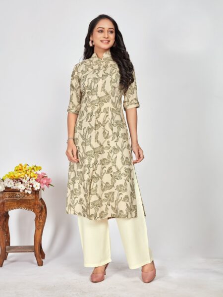 PRINCESS CUT KURTI- CREAM