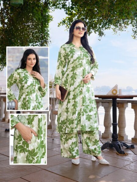 CO -ORD SET - GREEN COLOUR