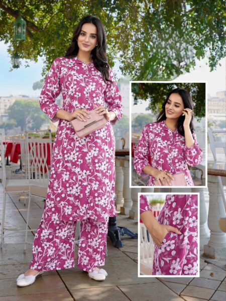 CO - ORD SET - PLUM COLOUR