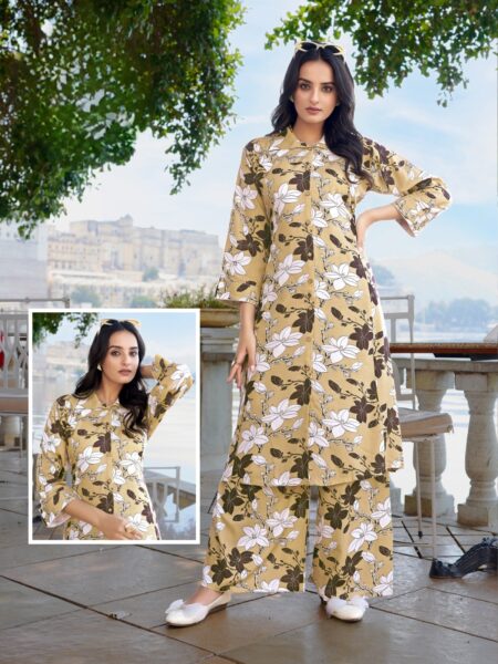 CO- ORD SET- LIGHT CREAM COLOUR