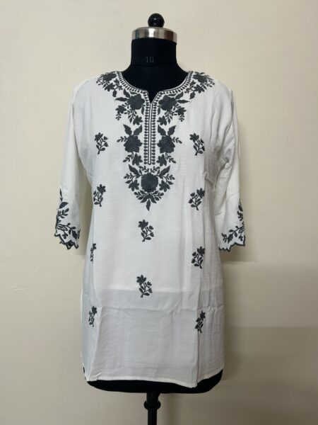 SHORT KURTI - WHITE COLOUR