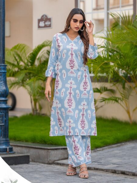 FANCY COTTON - LIGHT BLUE