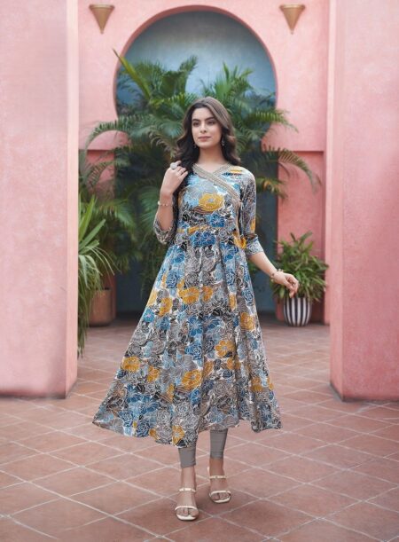 DESIGNER GOWN - MULTI COLOUR