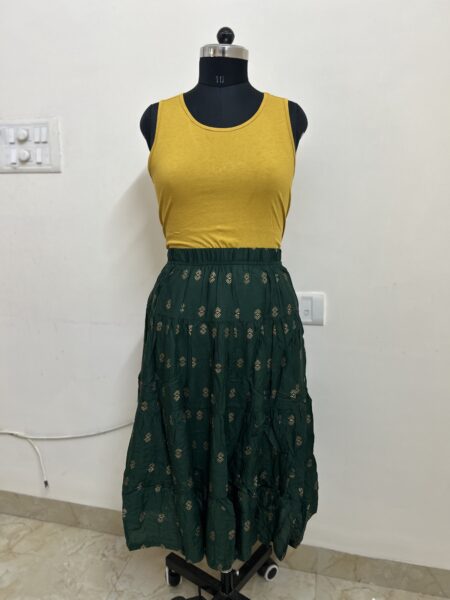 SHORT SKIRT - DARK GREEN