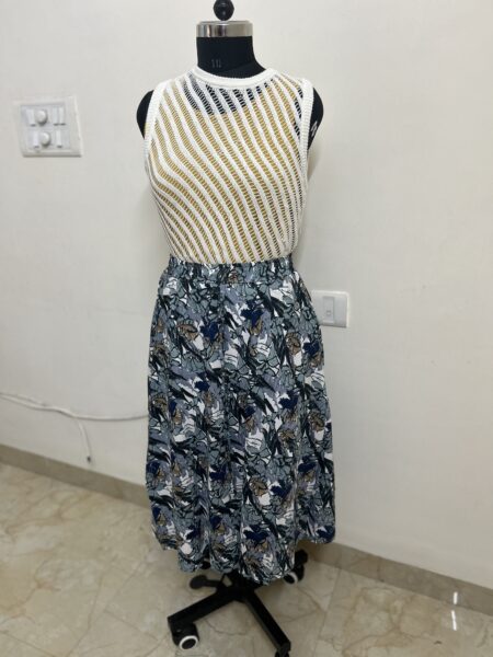 SHORT SKIRTS - NAVY BLUE MULTI