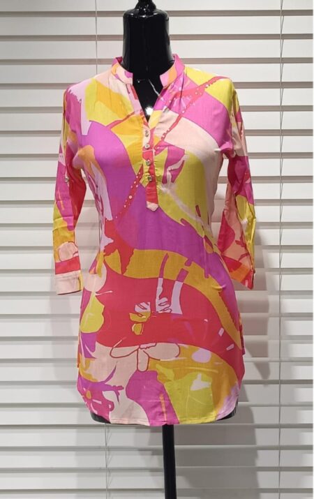 .SHORT TOP PLUS SIZE - PINK ORANGE