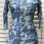 SHORT TOP PLUS SIZE - PEACOCK BLUE