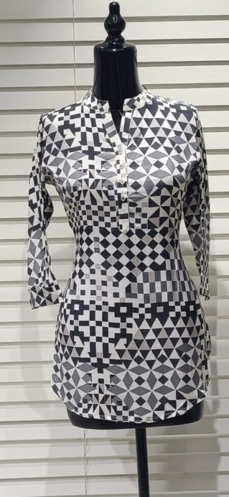 Z.SHORT TOP- BLACK AND WHITE