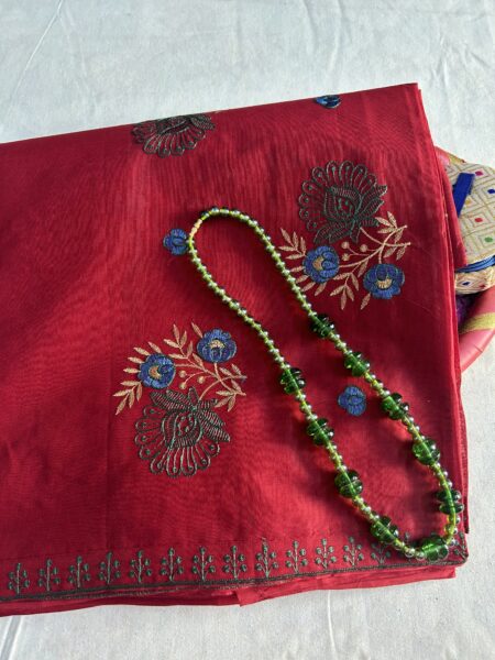 GRAND EMBROIDERY COTTON - PINK RED