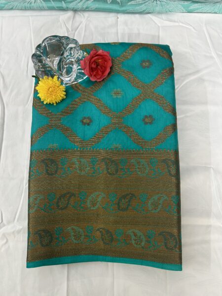 TUSSAR  WITH CHANDERI - BLUE