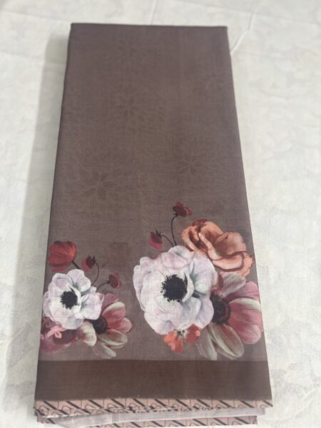 SOFT COTTON SAREE- DARK SKIN