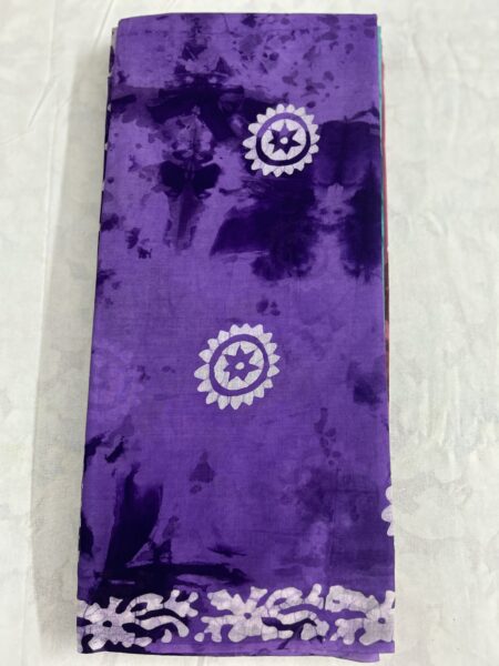 BANDHANI COTTON SAREE- PURPLE