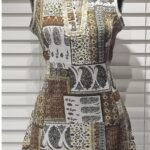 SHORT TOP COTTON FLEX- WHITE WITH MULTI COLOUR