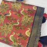 MEENAKSHI PATTU - PINK -GOLD