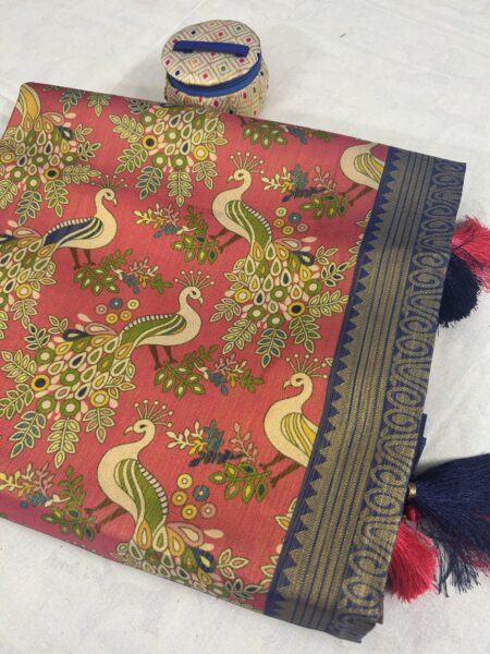 MEENAKSHI PATTU - PINK -GOLD