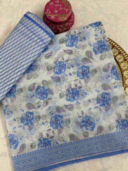 COTTON  GARDEN - BLUE