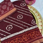 SOFT COTTON SAREE- MAROON
